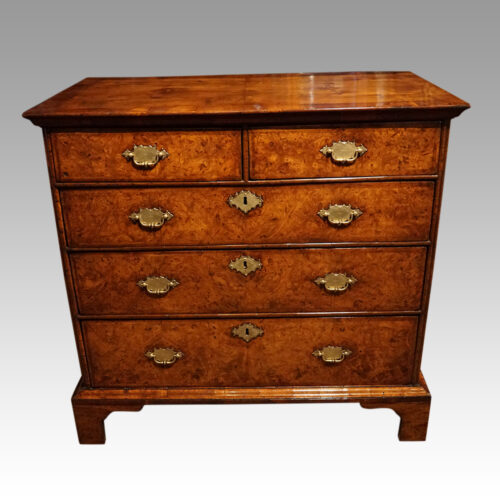George I burr elm chest front