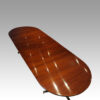 George V mahogany 3 pedestal dining table top