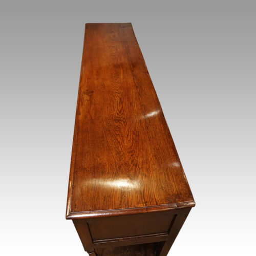Georgian oak dresser base top