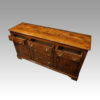 Georgian oak dresser cupboard base drawers open
