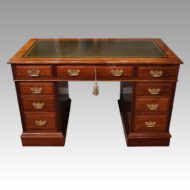 Late Victorian pedestal desk