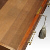 Late Victorian pedestal desk lining