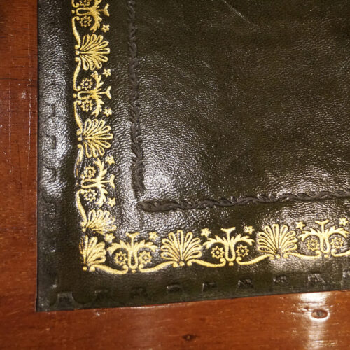 Late Victorian pedestal desk tooling