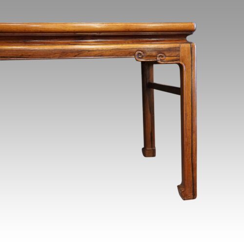 Rosewood coffee table leg detail