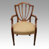 Set of 8 shield back dining chairs armchair