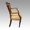 Set of 8 shield back dining chairs armchair side