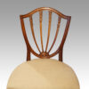 Set of 8 shield back dining chairs back