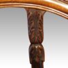 Set of 8 shield back dining chairs carving detail