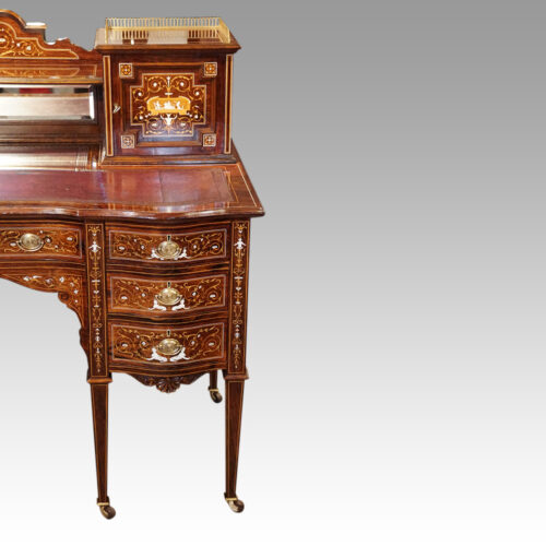 Victorian inlaid desk drawers