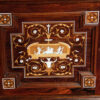 Victorian inlaid desk inlays