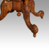 Victorian inlaid walnut coffee table base