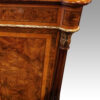 Victorian inlaid walnut flat front credenza capital