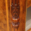 Victorian inlaid walnut flat front credenza carving