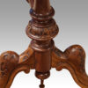 Victorian walnut coffee table carving