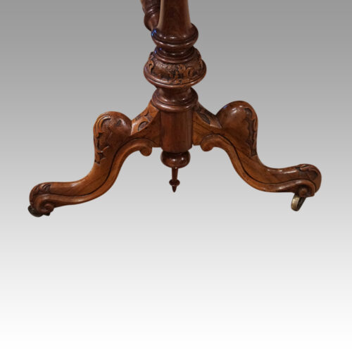 Victorian walnut coffee table end support