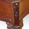 Chippendale revival mahogany desk carving