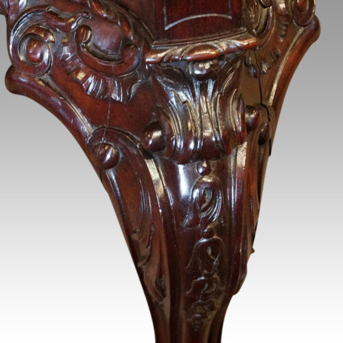 Chippendale revival mahogany desk knee