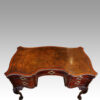Chippendale revival mahogany desk leather