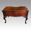 Chippendale revival mahogany desk rear