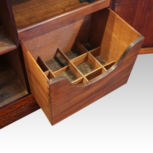 Early Victorian chiffonier cellarette