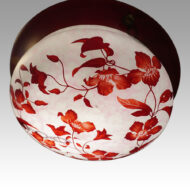 Edwardian cameo glass hanging ceiling fitting
