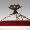 Edwardian glass hanging ceiling fitting ceiling rose