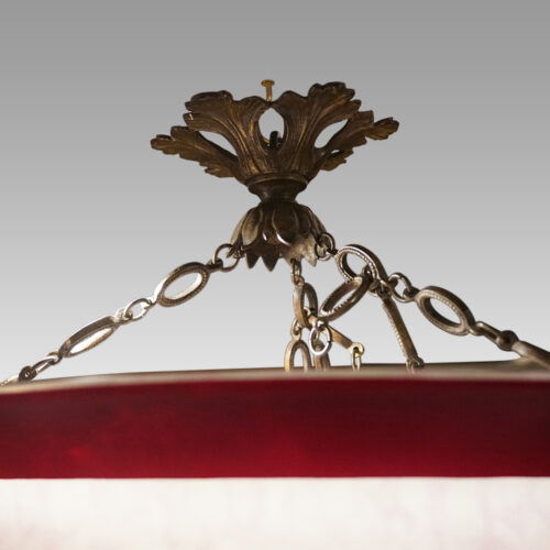 Edwardian glass hanging ceiling fitting ceiling rose