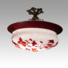 Edwardian glass hanging ceiling fitting side