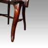 Edwardian mahogany desk chair front leg
