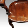 Edwardian mahogany desk chair seat