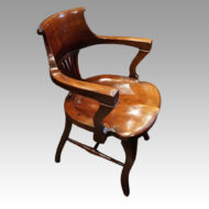 Edwardian mahogany desk chair side