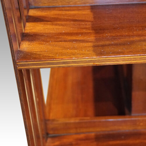 Edwardian revolving bookcase shelf