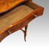 Pair of burr elm end tables drawer