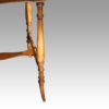 Pair of burr elm end tables leg