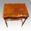 Pair of burr elm end tables top