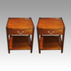Pair of mahogany end tables