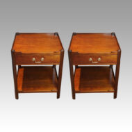 Pair of mahogany end tables