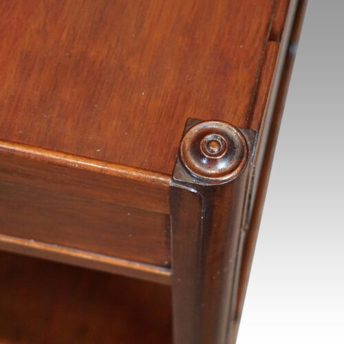 Pair of mahogany end tables capital