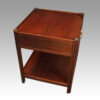 Pair of mahogany end tables side