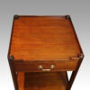 Pair of mahogany end tables top