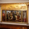 Regency triple plate gilt overmantle angle
