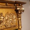 Regency triple plate gilt overmantle capital