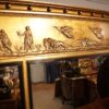 Regency triple plate gilt overmantle frieze detail
