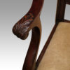 Set of 8 Hepplewhite style ladderback chairs arm