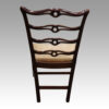 Set of 8 Hepplewhite style ladderback chairs rear