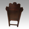 Victorian carved oak throne chair rear