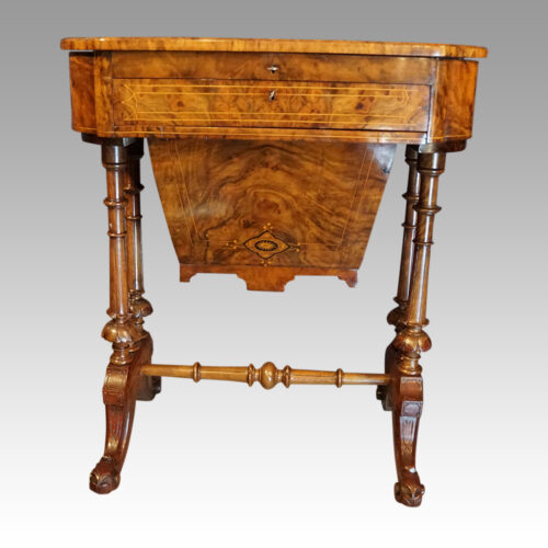 Victorian games worktable front