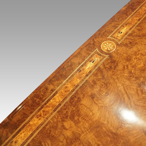 Victorian inlaid centre table inlays