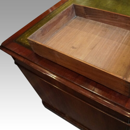 Victorian mahogany pedestal desk drawer length