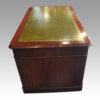 Victorian mahogany pedestal desk side